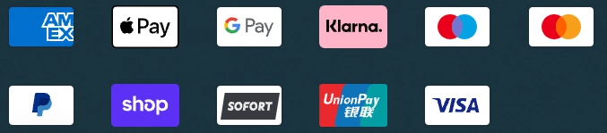 Icons der Bezahloptionen des Löschwasser Shops